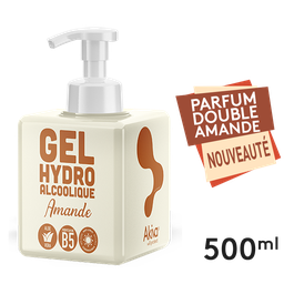 500ml Push cube Amande - Gel Hydroalcoolique - Colis de 20pcs